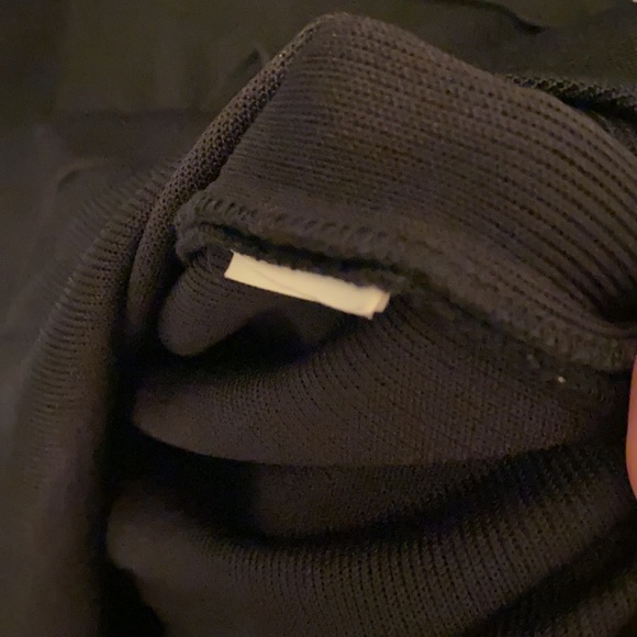 NEW ZARA Black knit Bandage dress wiggle mermaid flare Small RIBBED BODYCON - Picture 13 of 13